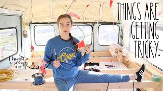 Wiring the lights in my school bus house: third time's the charm // school bus conversion part 37