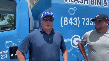 Trash Can Sanitizing Truck || Sparkling Bins