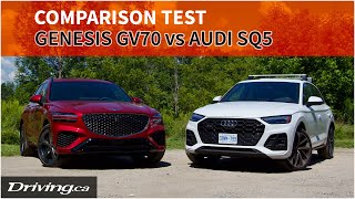 Audi SQ5 vs Genesis GV70 | SUV Comparison | Driving.ca