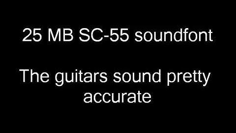 SC-55 soundfonts comparison (old)