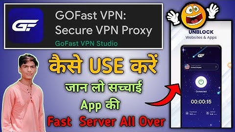 GoFast VPN Proxy App Kaise Use Kare || How To Use GoFast VPN Proxy App || Gofast VPN App