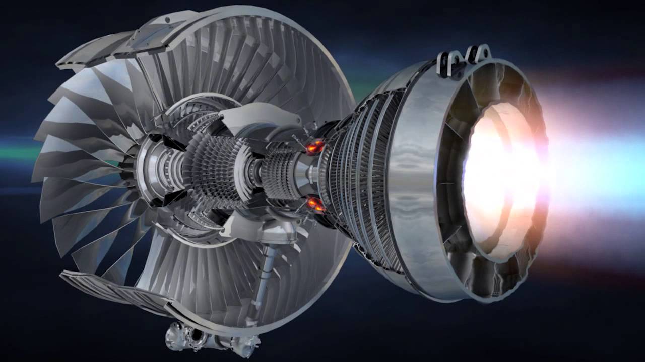 Jet Engine Cutaway View Diagram