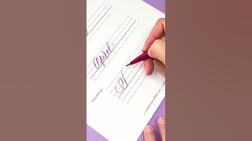 How To Write April In Calligraphy (4 Styles) #calligraphy #calligraphytutorial