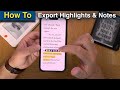 How To Export Highlights & Notes in Apple Books on iPhone & iPad & How To Create Them