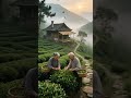 🌄They Still Pick Tea Every Morning — In the Clouds🍃 #slowliving #villagelife #scenery #naturelovers