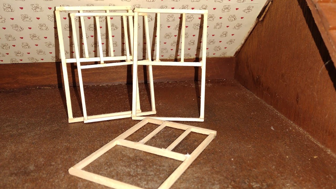MINI DOLLHOUSE WINDOWS Part 1 - Building Replacement Windows for the Dollhouse Dress Shop