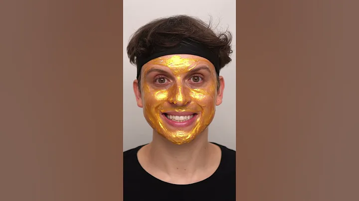 Oddly Satisfying Gold Peel-Off Mask