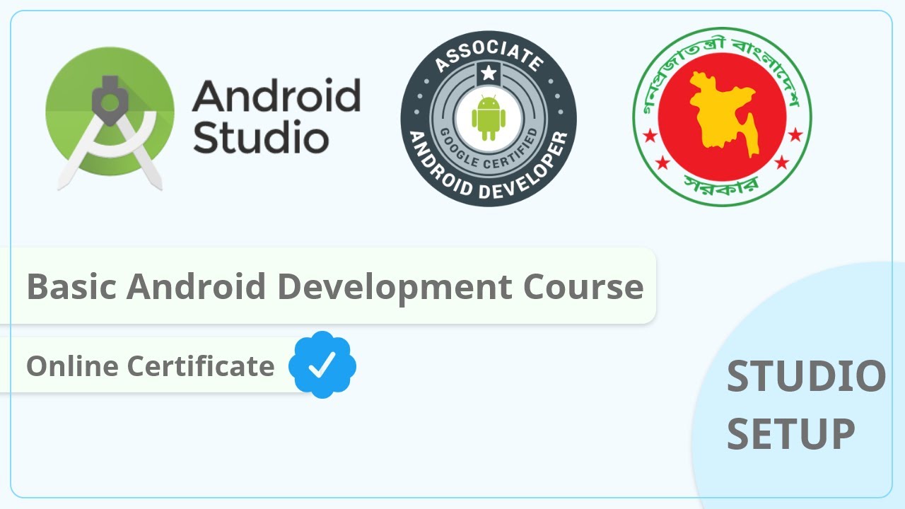 Android Application Development Online Course - Studio Setup - YouTube