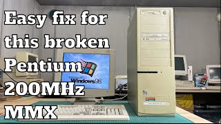 Easy fix for this broken Pentium 200 MMX