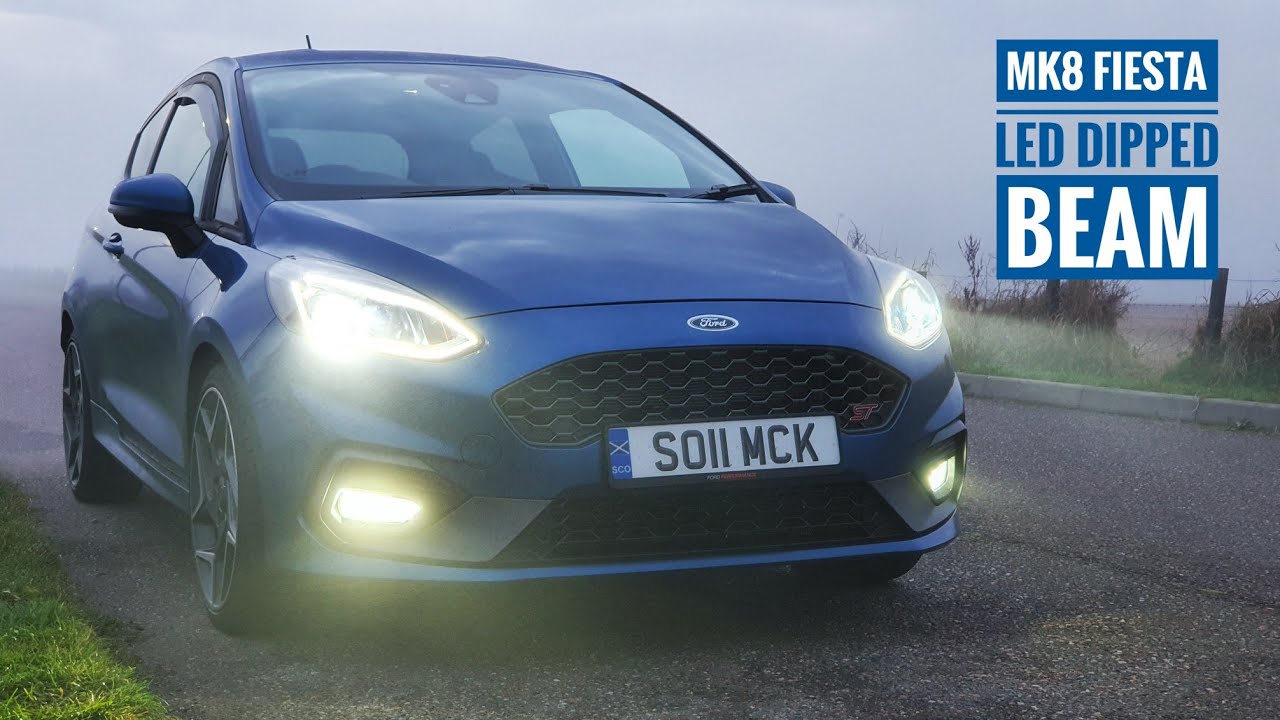 MK8 Fiesta ST - CEUK LED H7 Dipped Install Tutorial - YouTube