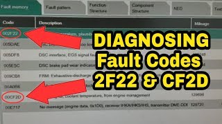 Mini Cooper Fault Codes 2F22 And Cf2D Possible Cause And Diagnosis