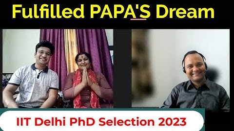 Depressed & Failed many times | IIT Delhi PhD Selection in Maths 2023 | Vibhu | Regular Batch