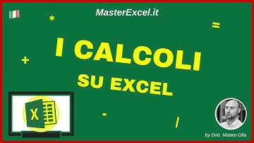MasterExcel.it - Tutorial: i Calcoli con Excel parte 1 | Somma Sottrazione Moltiplicazione Divisione