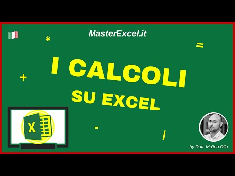 MasterExcel.it - Tutorial: i Calcoli con Excel parte 1 | Somma Sottrazione Moltiplicazione Divisione