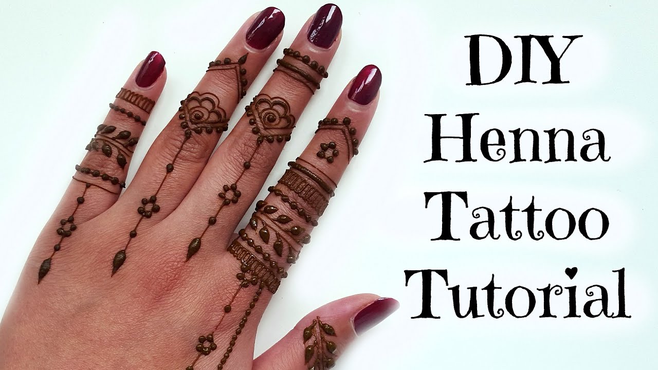 DIY Easy  Henna  Tattoo  Tutorial Tips and Tricks YouTube