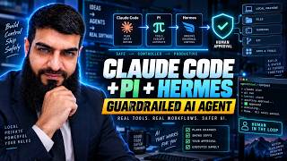 🧠 Claude Code + OpenCode + Pi  + Hermes: Build Your Own Guardrailed AI Coding Agent 🚀 #hermes 🔌