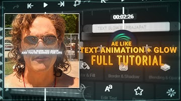Ae Like Text Animation + Glow [Tutorial]🔥💀| Alight Motion | Part 2