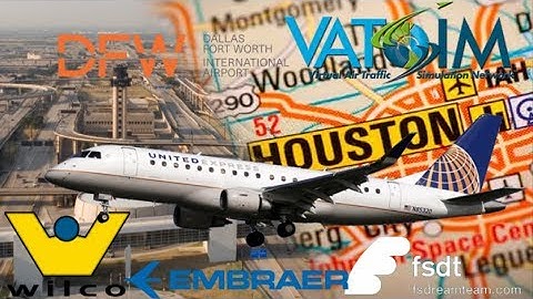 WIlco Feelthere E170 on Vatsim USA - FSDT KIAH - KDFW