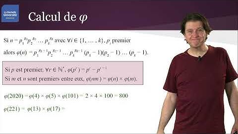 Z/nZ 6 : Indicatrice d