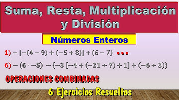 Operaciones combinadas con números enteros | Suma, resta, multiplicación, división y paréntesis
