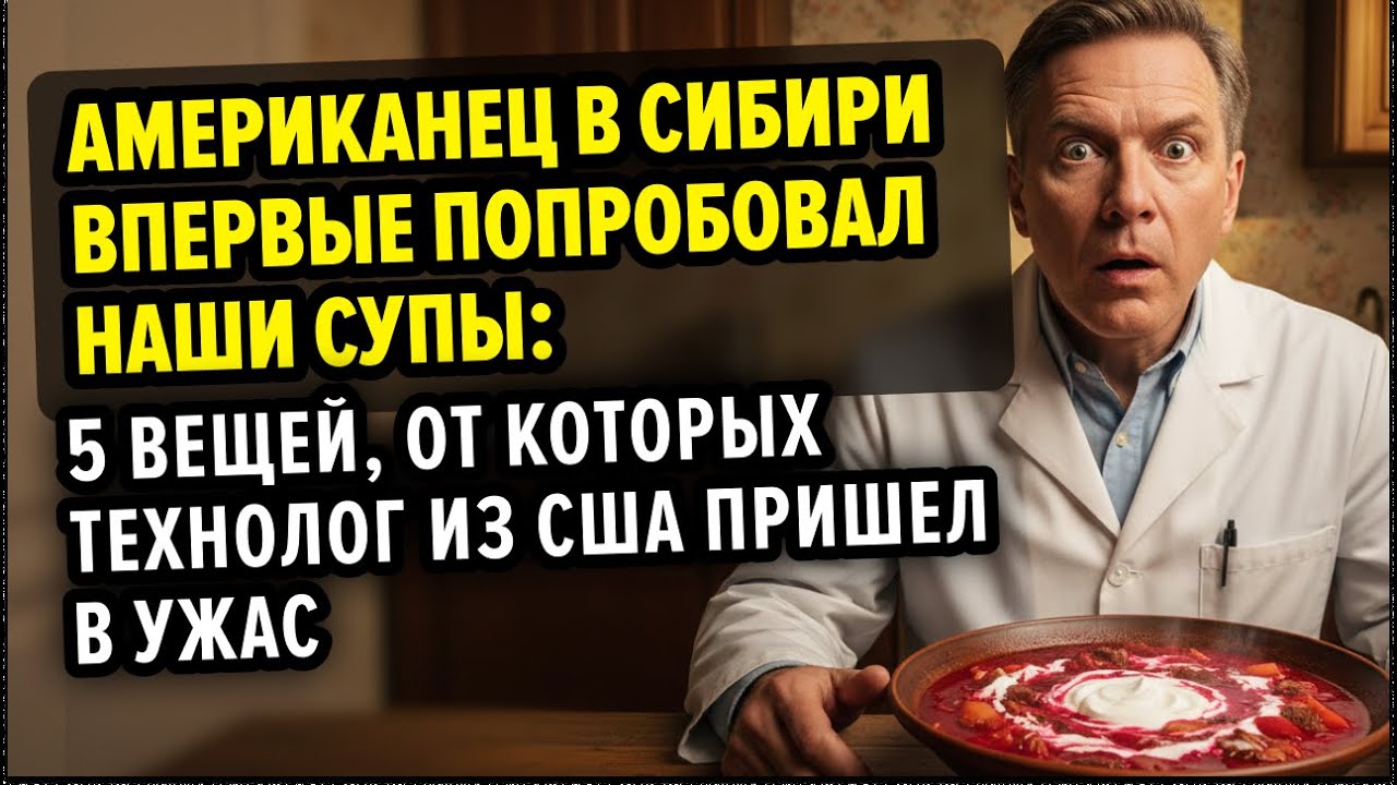 5 вещей за которые американец назвал наши супы деликатесами.