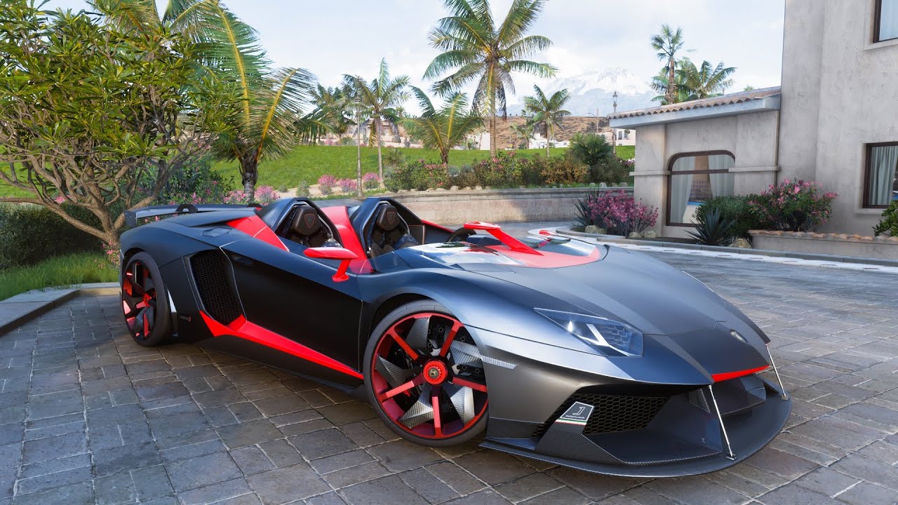 Aventador J Forza Horizon 5 Thrustmaster TMX gameplay