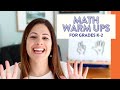 Math Warm Ups to Use in Your 1st Grade Classroom // math activities for first grade