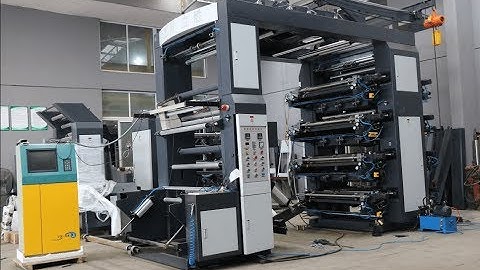 8 color flexo printing machine PE bag double side printing at same time