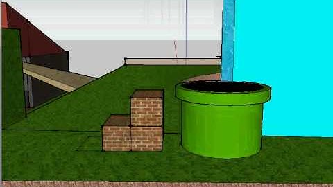 Super Mario 64 Google Sketchup level beta