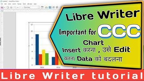 Libre writer Chart | Change data | Color | Data Type