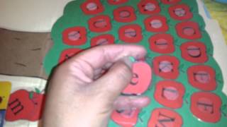 Letter matching file folder game