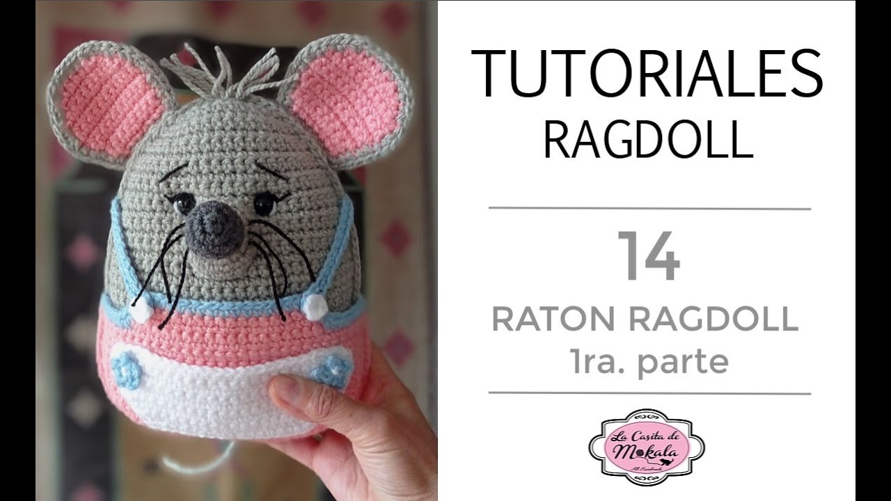 🍀 RATON RAGDOLL Amigurumi tipo Squishmallow | Amigurumi Ragdoll MOUSE Squishmallow Type | (1/2)