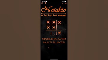 Notakto | A tic tac toe Variant | Tutorial | 1 Board | game