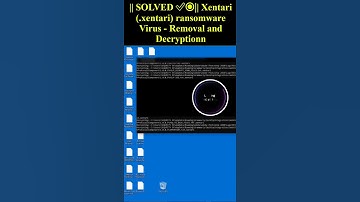 Xentari (.xentari) ransomware Virus #shorts #trending #Xentari