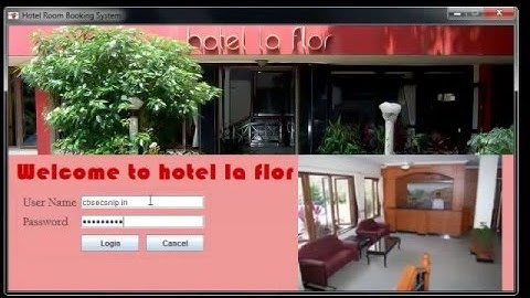 Hotel Management Project in java