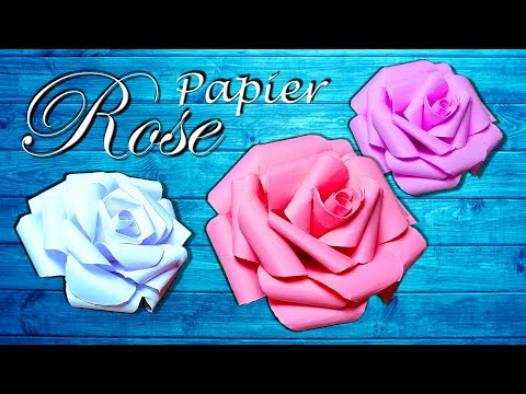 Video: Wie Man Eine Papierrose Faltet