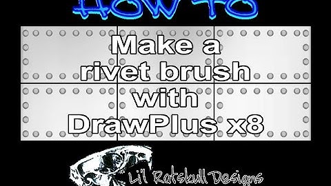 DrawPlus Tutorial Video - How To Make a Rivet Brush / Step by Step