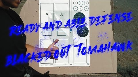 Manzano Tactical Efficiency Target X R E Factor Tactical - Ready and Able Defense Blackout Tomahawk