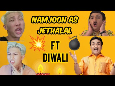 NAMJOON as Jethalal Singing Happy Diwali😂