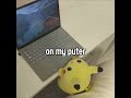 Pikachu on his puter