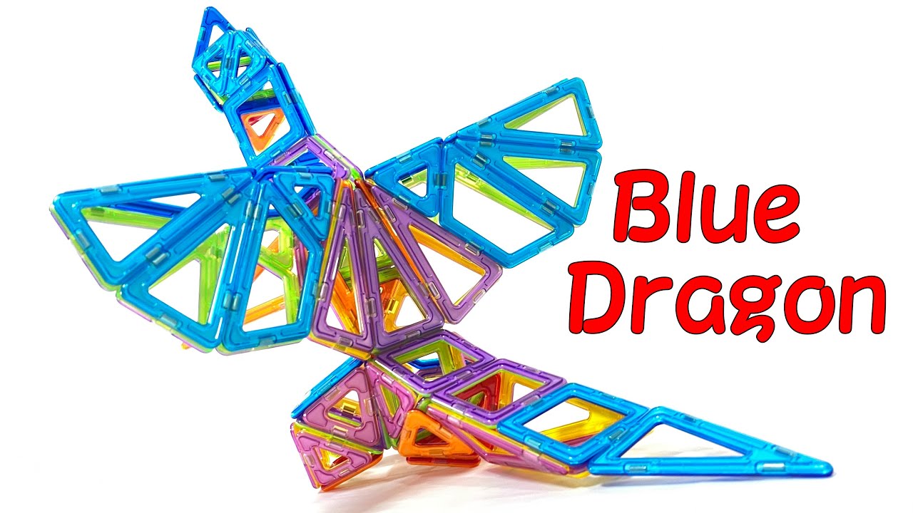 How To Make Blue Dragon - ブルードラゴン の作り方 【MAGFORMERS