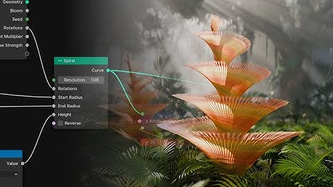Satisfying Alien Plant Animation | Blender 4.1 Geometry Nodes Tutorial