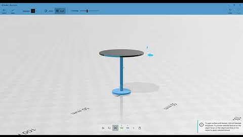 3D Builder: making a basic cafe table