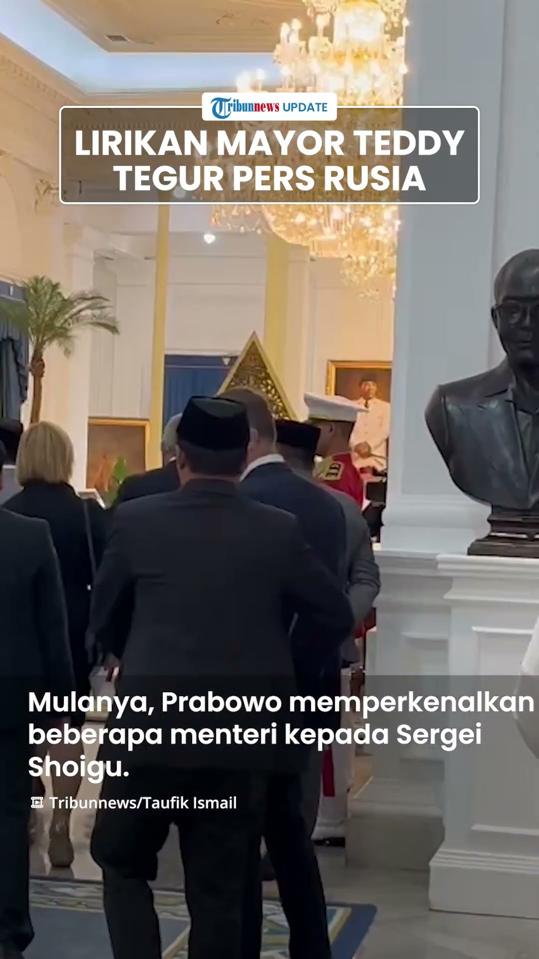 Lirikan Mayor Teddy, Langsung Tegur \u0026 Peringatkan Pers Rusia saat Pertemuan Prabowo \u0026 Sergei Shoigu