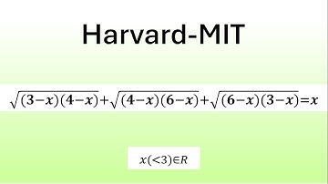 Can You Outsmart This Radical Equation? | Harvard-MIT 2024