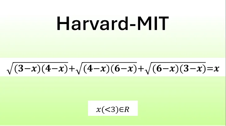 Can You Outsmart This Radical Equation? | Harvard-MIT 2024