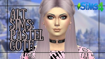💕 Alternative Sims: Pastel Goth Edition - Sims 4 + CC // Create A Sim 💕