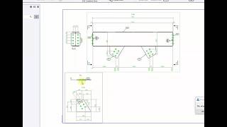 TEKLA - BEAM FABRICATION DRAWING WITH GUSSET PLATE screenshot 5