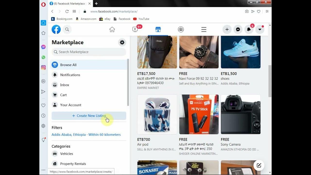 How to join facebook marketplace in amharic youtube