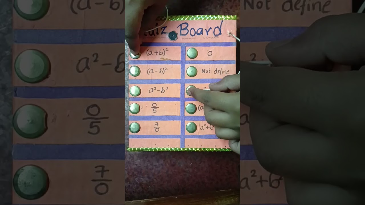 home made Quiz board 